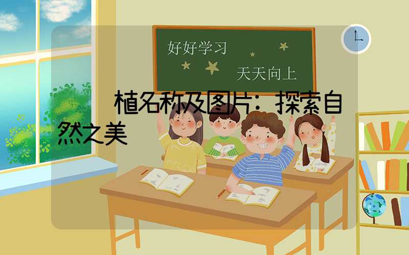 绿植名称及图片:探索自然之美